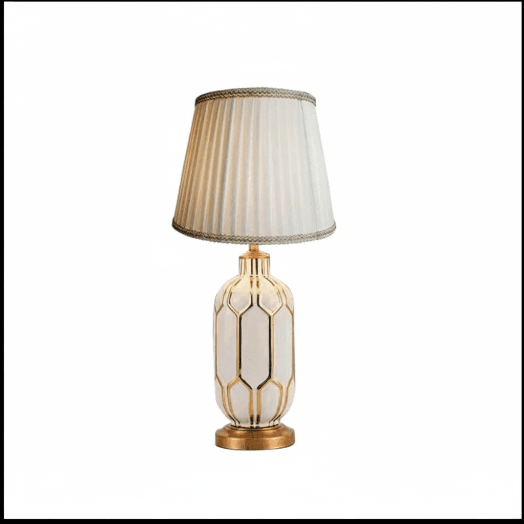Lampa Stołowa Ceramiczna | Styl Postmodernistyczny 30x57 cm, Waga 2 kg 2