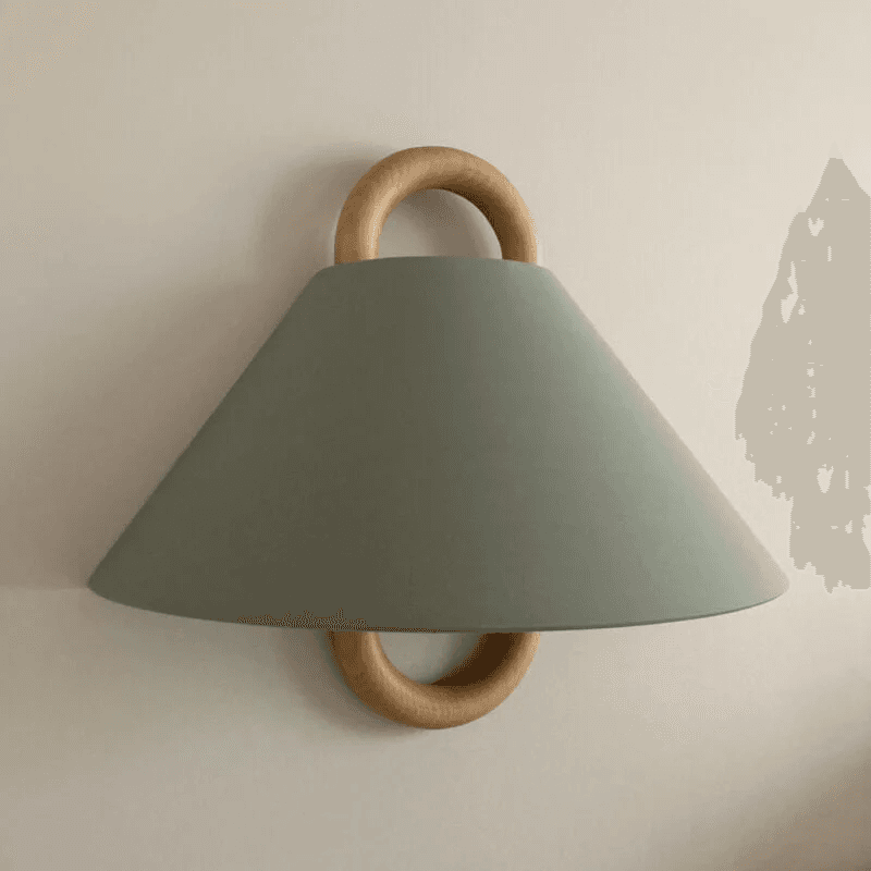 Nowoczesna Oryginalna Lampa Ścienna z Drewna 5