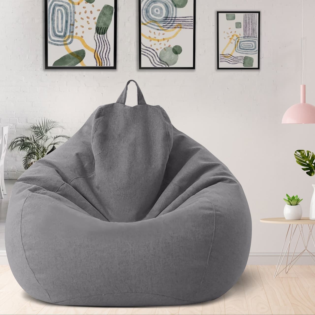 Worek Sako Lniany Ergonomiczny – Komfortowy Mebel do Salonu 4