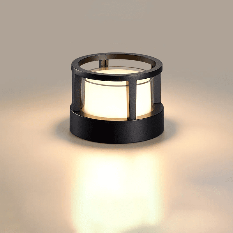 Wodoodporne aluminiowe cylindryczne LED oświetlenie zewnętrzne 4