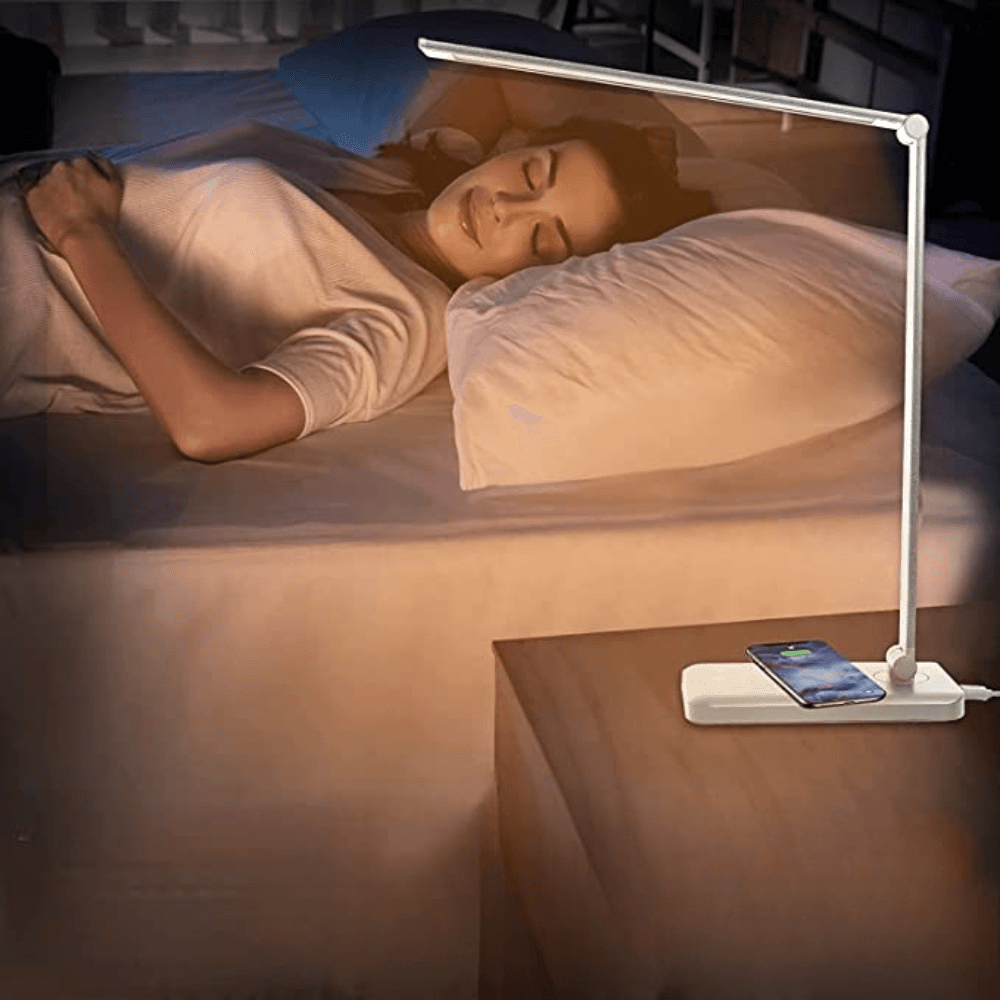 Lampa Biurkowa LED z USB – Regulowane Oświetlenie do Biura i Nauki