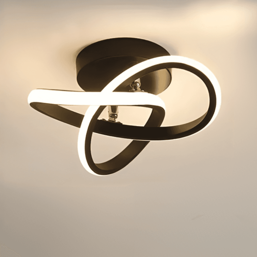 Lampa Sufitowa LED 2 Pierścienie – Nowoczesne Oświetlenie do Salonu 4
