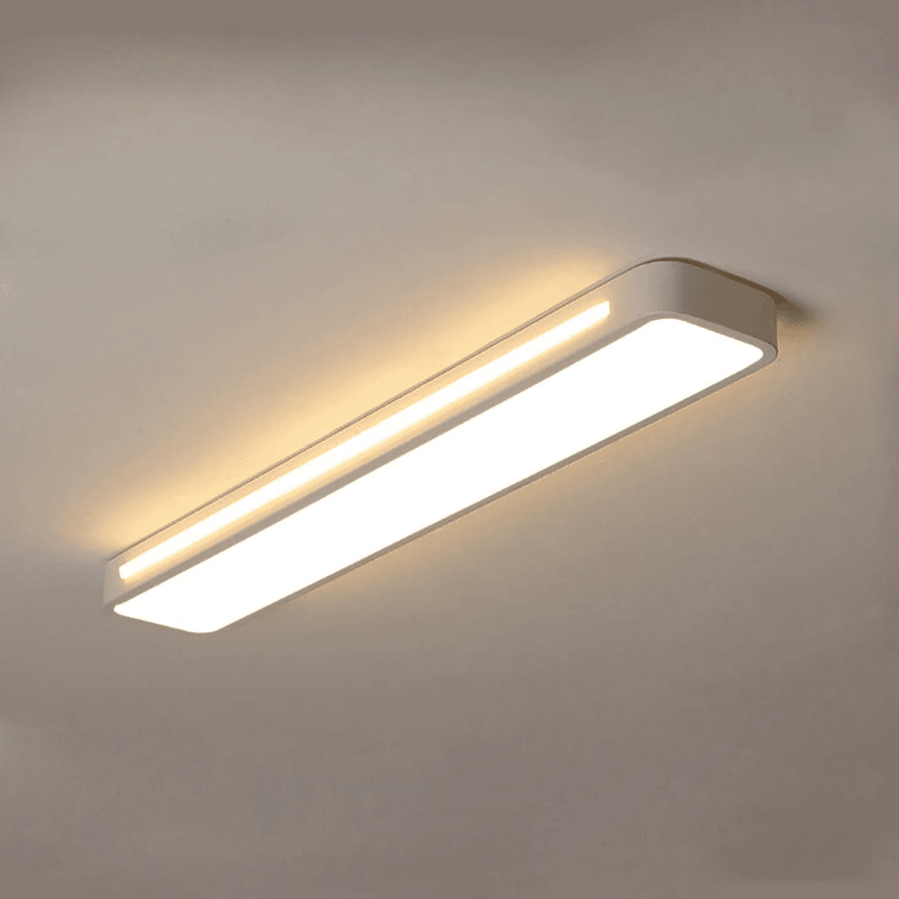 Nordycka minimalistyczna długa lampa sufitowa LED