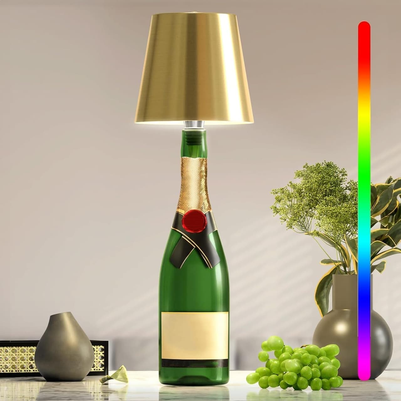 Lampa Butelka LED Dotykowa – Przenośne Oświetlenie do Sypialni 2