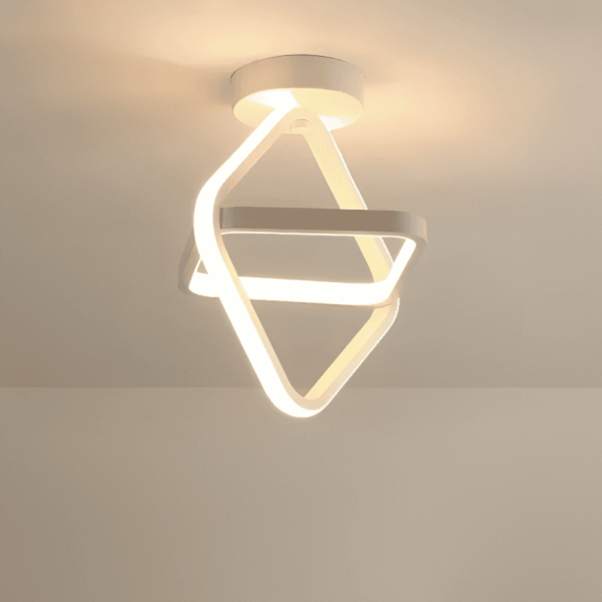 Lampa Sufitowa LED 2 Pierścienie – Nowoczesne Oświetlenie do Salonu 7
