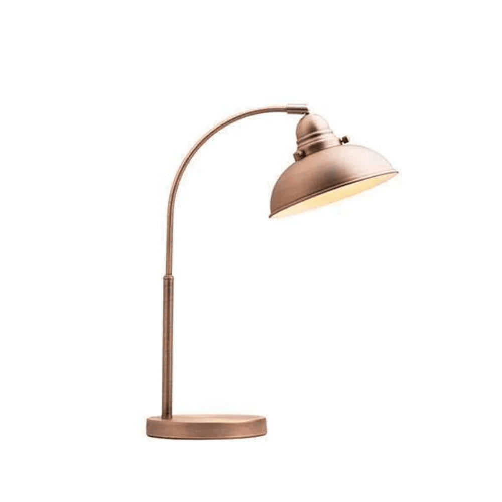 Lampa biurkowa i stołowa w stylu vintage z metalu 2