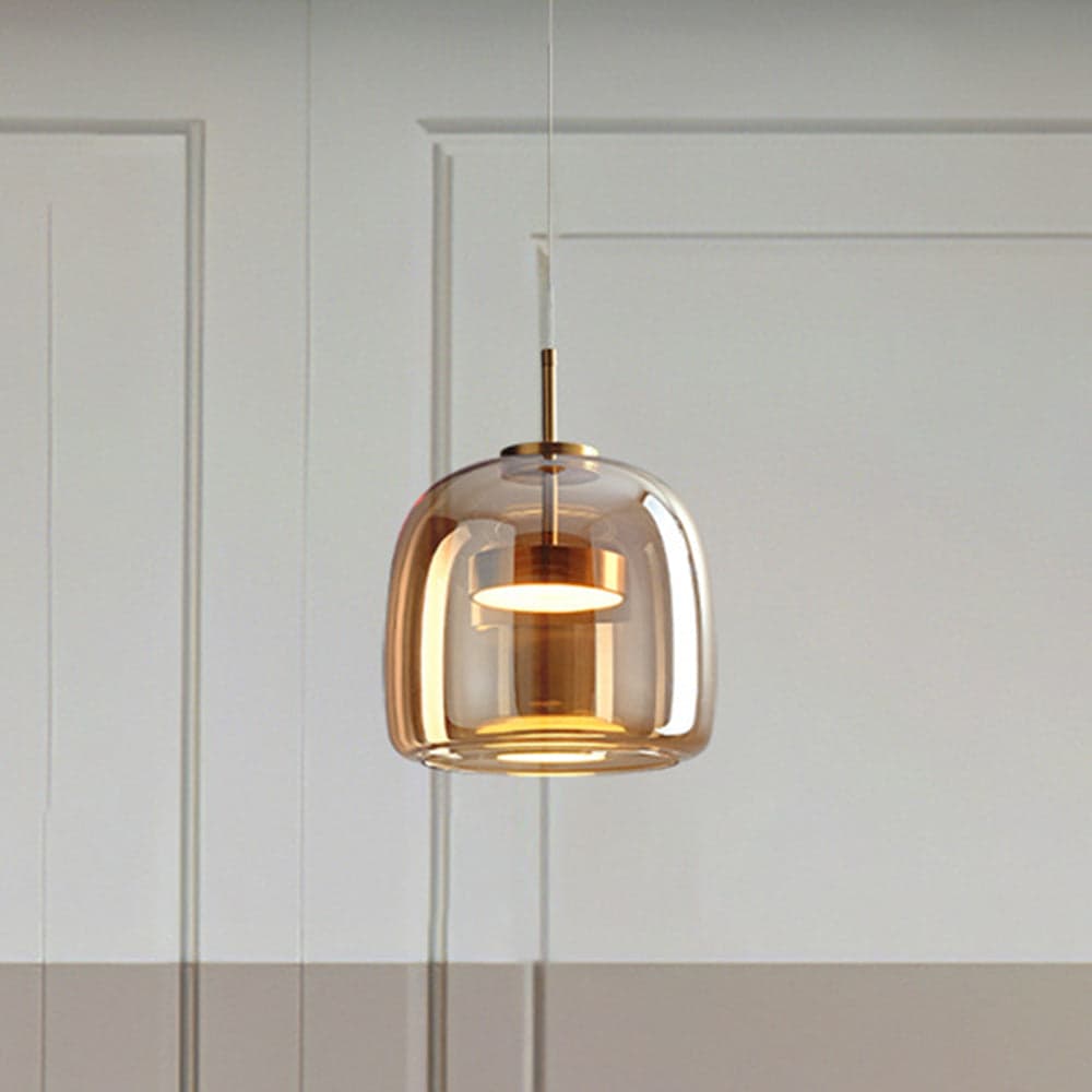 Lampa Wisząca LED Retro Złota – Oświetlenie do Sypialni 7