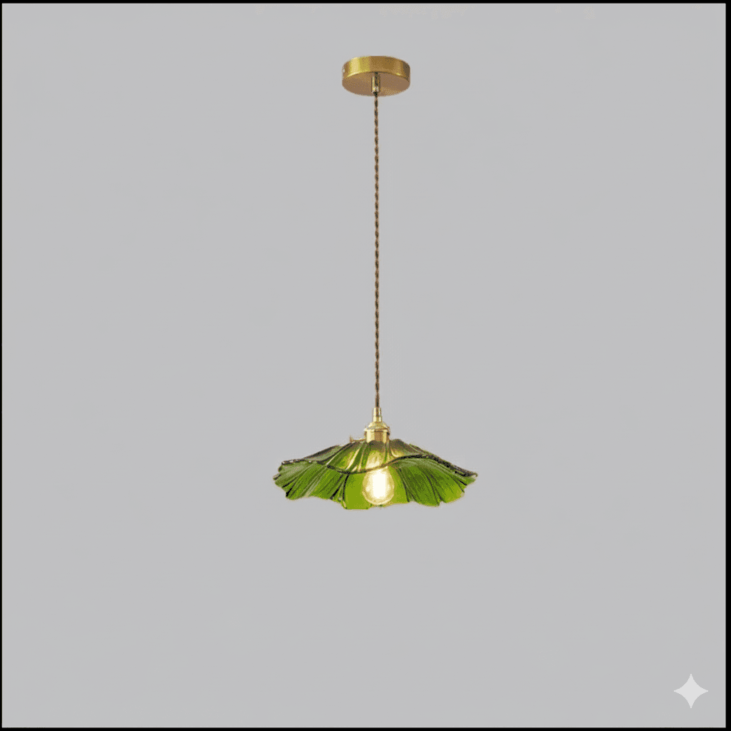 Lampa Wisząca Retro | Szkło W Kwiaty 1.5kg - Idealna Do Salonu, Stylowe Oświetlenie 4
