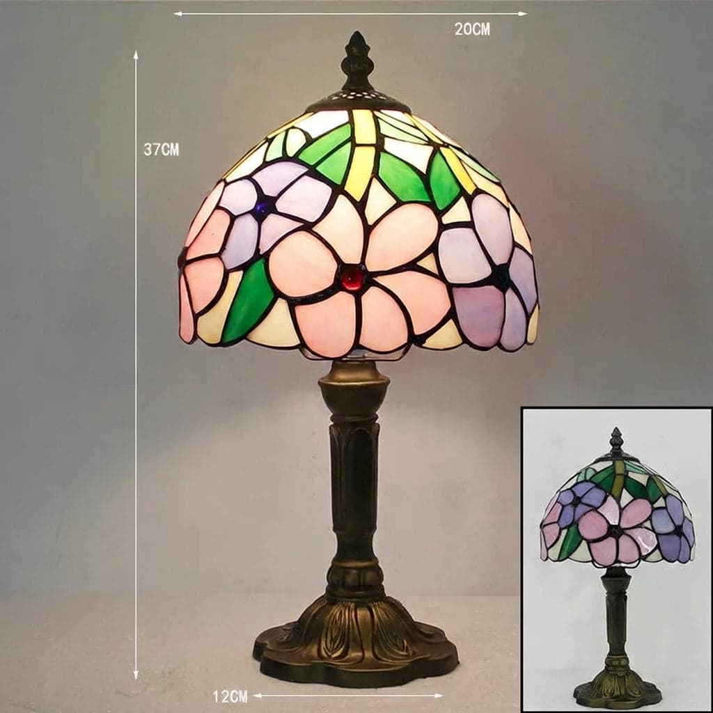Lampa Biurkowa Tiffany – Kolorowe Oświetlenie do Biura i Gabinetu 5