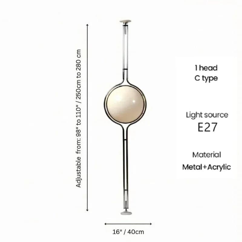 Lampa Podłogowa Bauhaus | Akryl 1,5kg 3