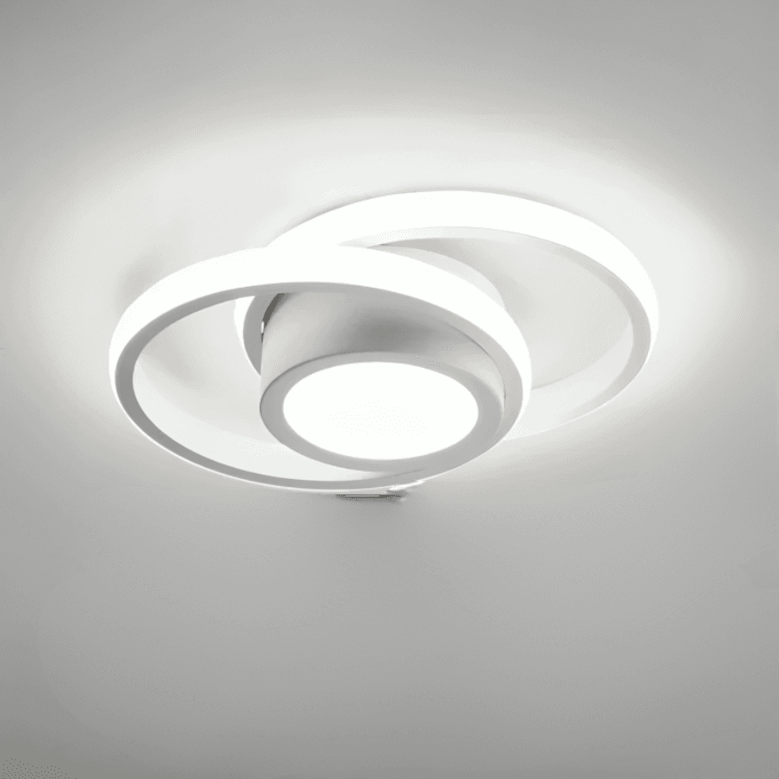 Lampa Sufitowa LED 2 Pierścienie – Nowoczesne Oświetlenie do Salonu 2