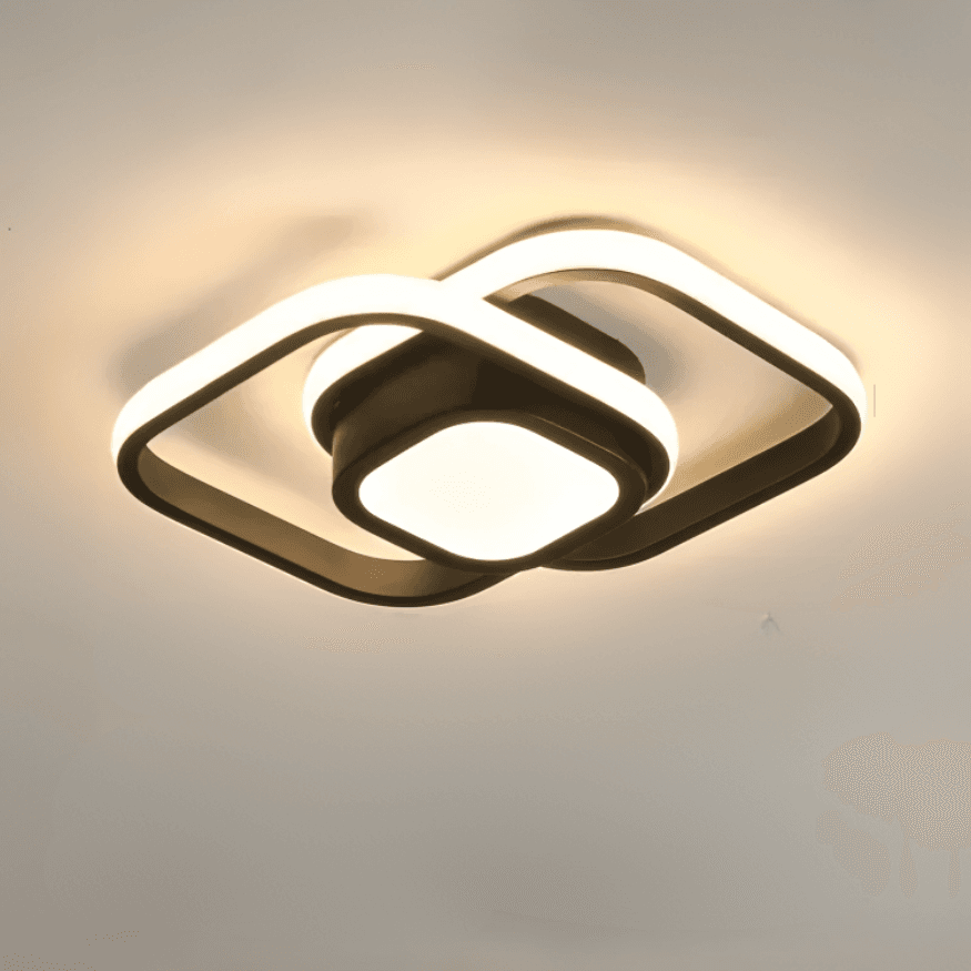 Lampa Sufitowa LED 2 Pierścienie – Nowoczesne Oświetlenie do Salonu 6