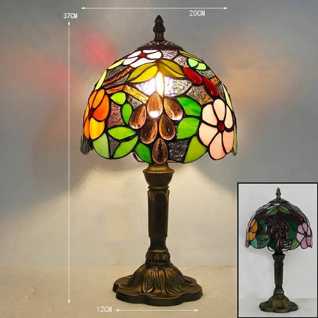 Lampa Biurkowa Tiffany – Kolorowe Oświetlenie do Biura i Gabinetu 7