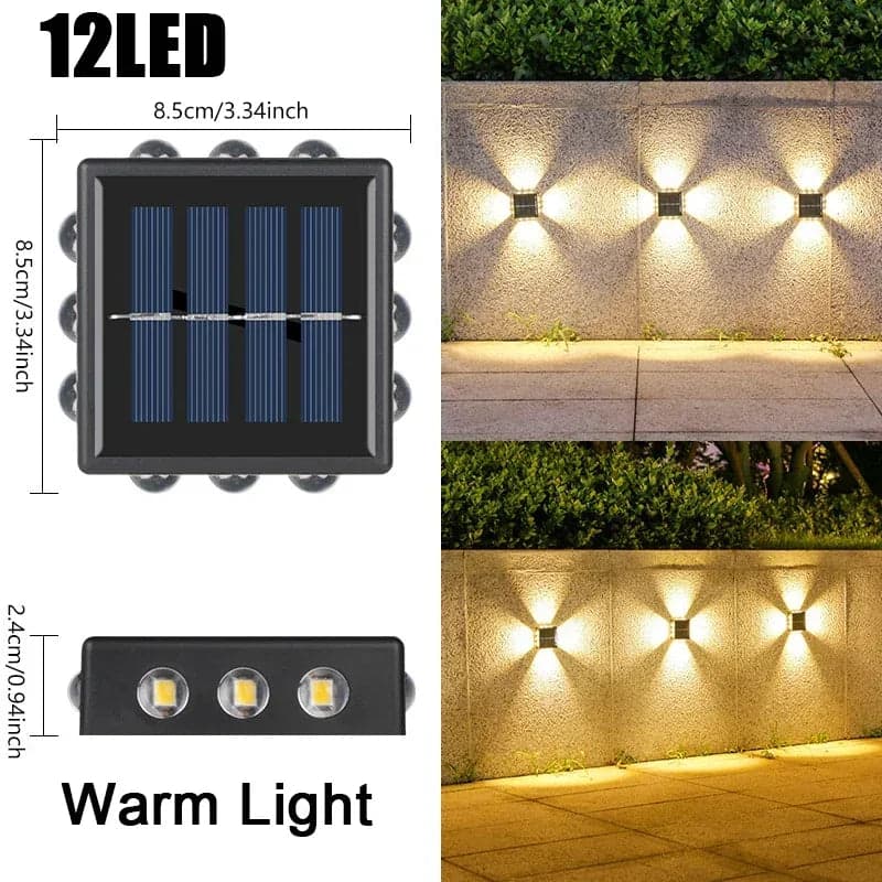 Solarny Kinkiet LED | Wodoodporny 0,5 kg 5