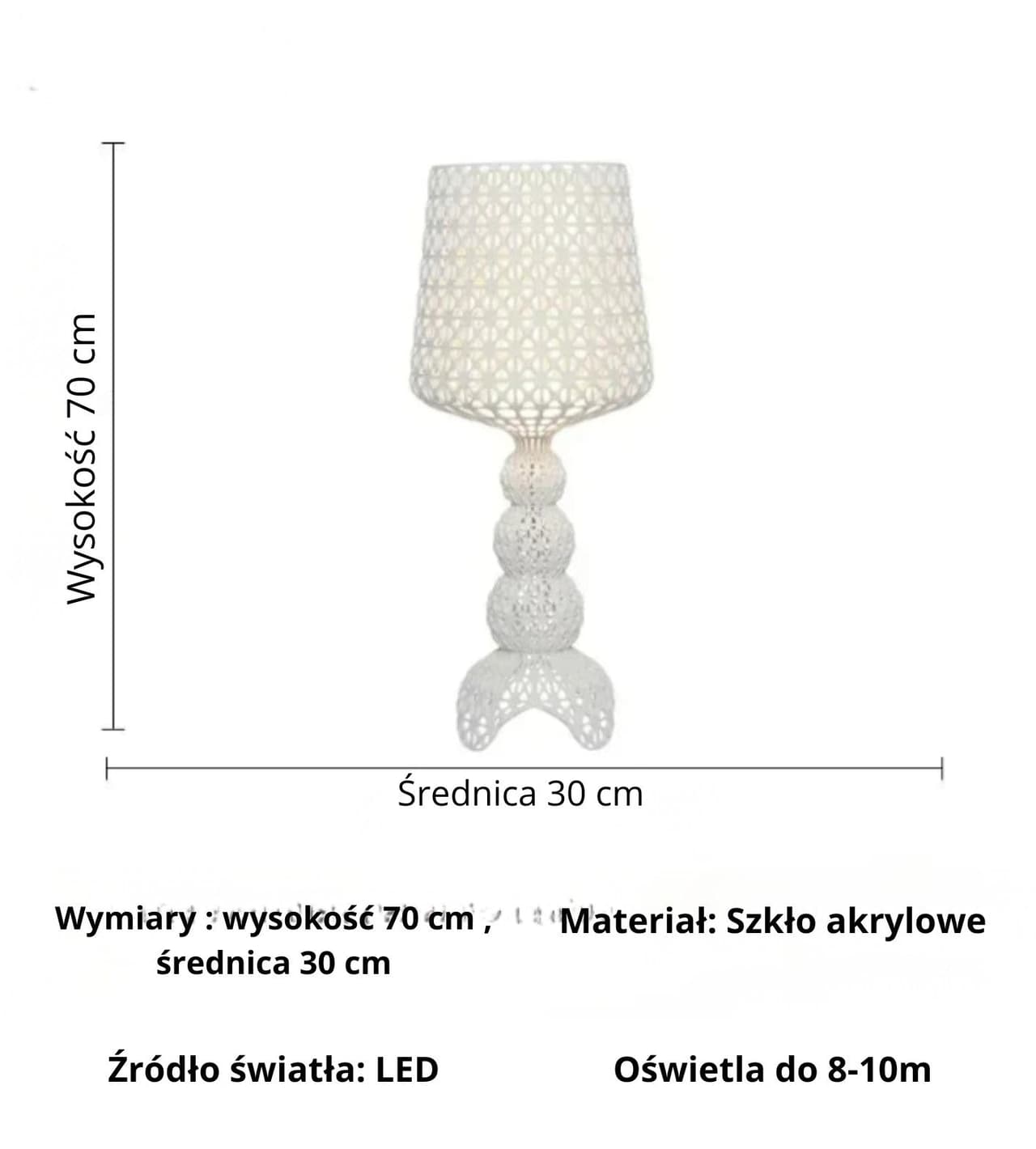 Lampa Podłogowa KABUKI | Elegancki Design, 1,65 kg 2