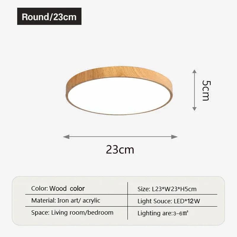 Lampa Sufitowa LED Nordic | Okrągła 1,5 kg 3