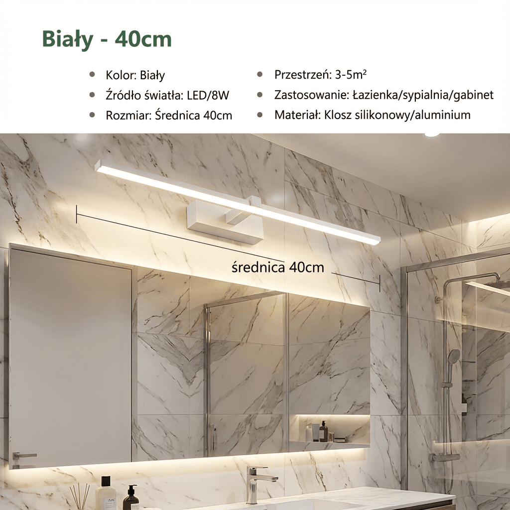 Łazienkowa Lampa LED 2