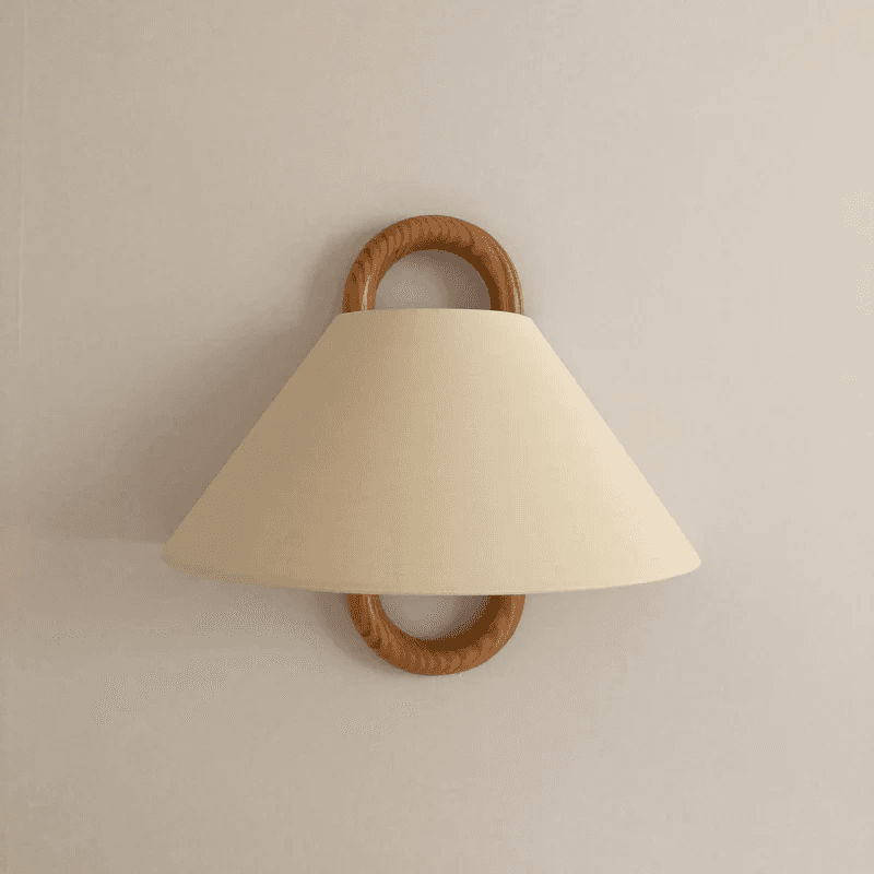 Nowoczesna Oryginalna Lampa Ścienna z Drewna 6
