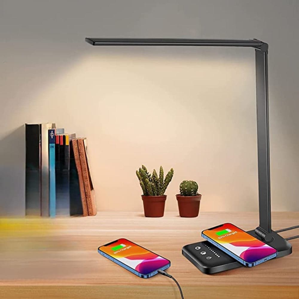 Lampa Biurkowa LED z USB – Regulowane Oświetlenie do Biura i Nauki 6