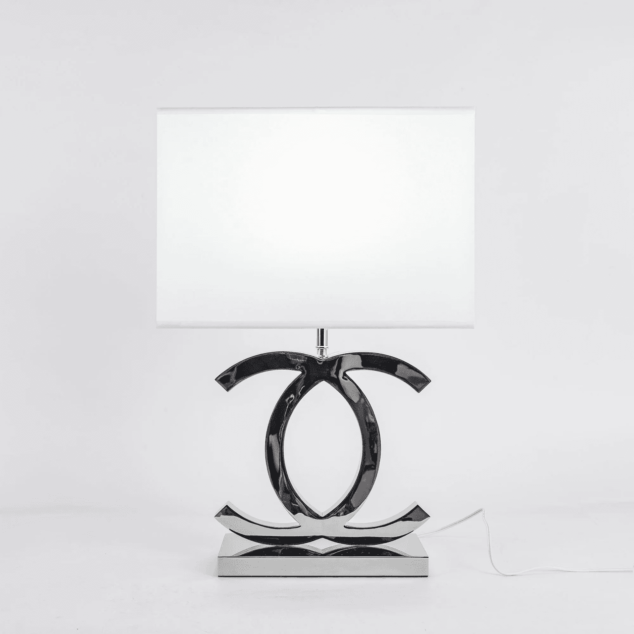 Stalowa Lampa Stołowa 2