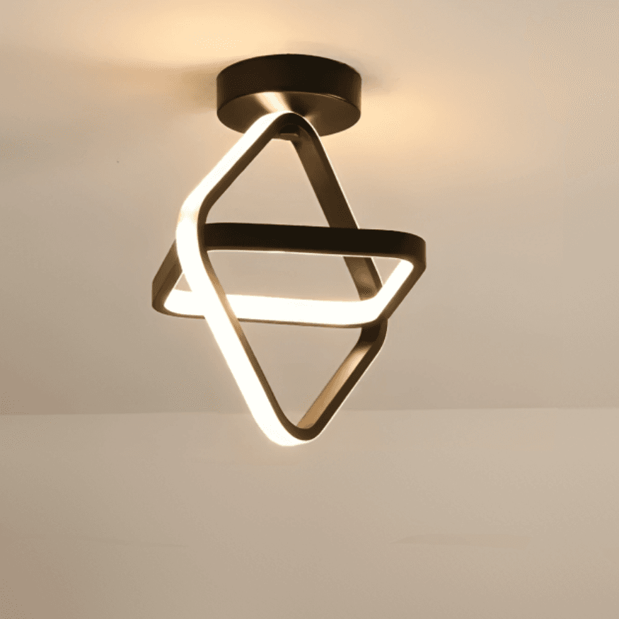 Lampa Sufitowa LED 2 Pierścienie – Nowoczesne Oświetlenie do Salonu 9