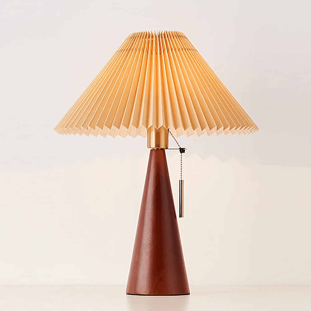 Drewniana Lampa Stołowa 2