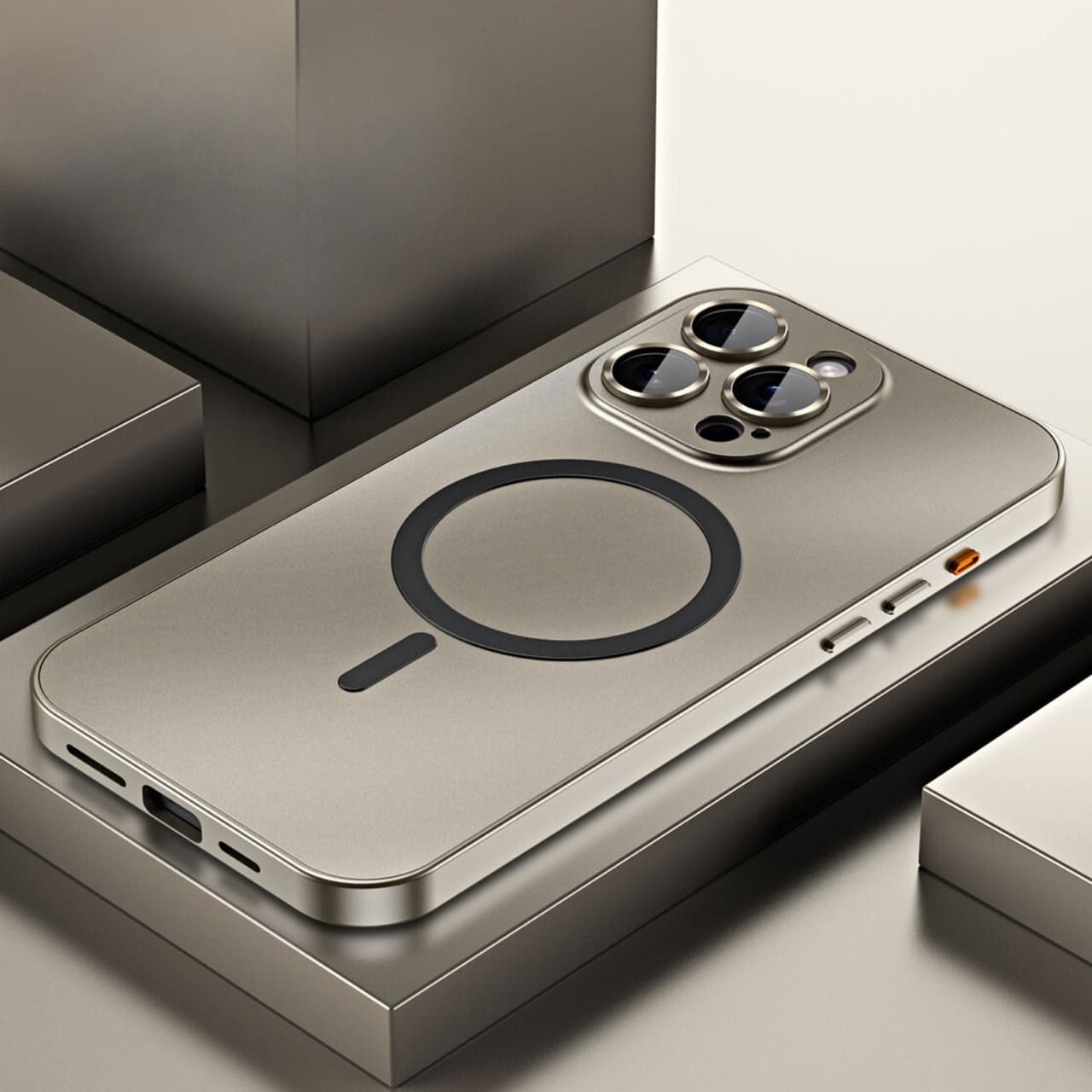 Etui Magnetyczne Metalowe do iPhone – Elegancka Ochrona MagSafe 4