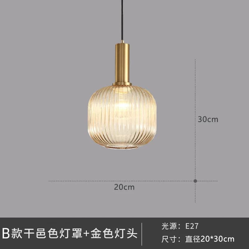 GLAS | szklana lampa wisząca 16