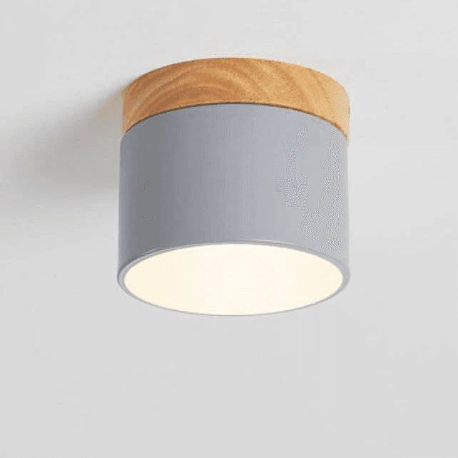 Skandynawska Macaronowa Jednolita Kolorowa Lampa LED na Sufit 3