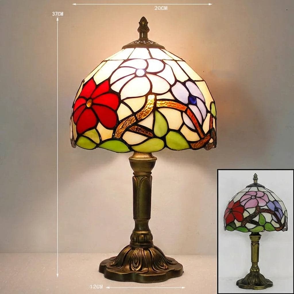 Lampa Biurkowa Tiffany – Kolorowe Oświetlenie do Biura i Gabinetu 4