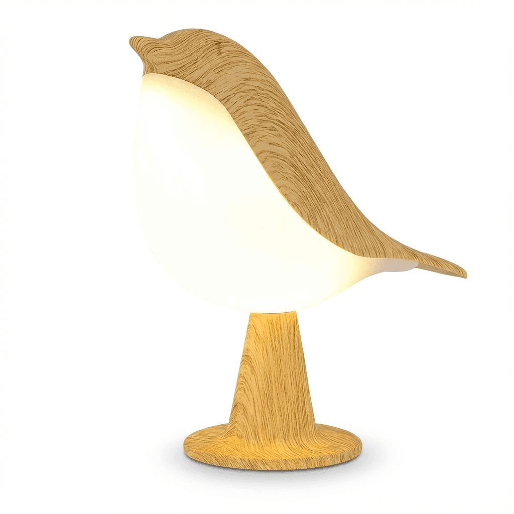 Lampka Nocna Birdy Glow | Stylizowany Ptaszek 0.5kg do Sypialni i Pokoju Dziecięcego