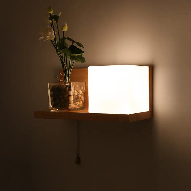 Kinkiet Skandynawski Z Drewna | Nowoczesna Lampa LED 1kg