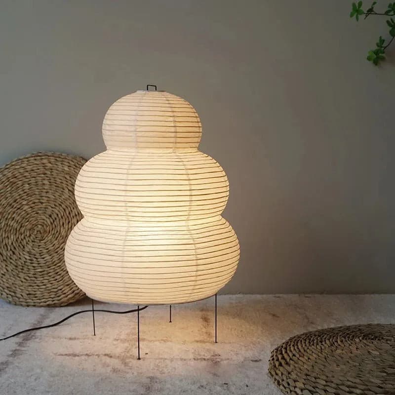 Lampa Podłogowa Jaapani z Papieru Ryżowego