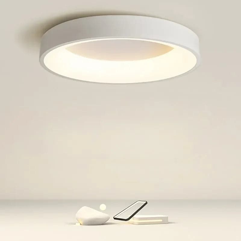 Lampa Sufitowa LED Okrągła Skandynawska – Nowoczesne Oświetlenie do Salonu