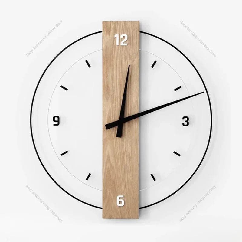 Drewniany Zegar Ścienny | Cichy Mechanizm 1kg