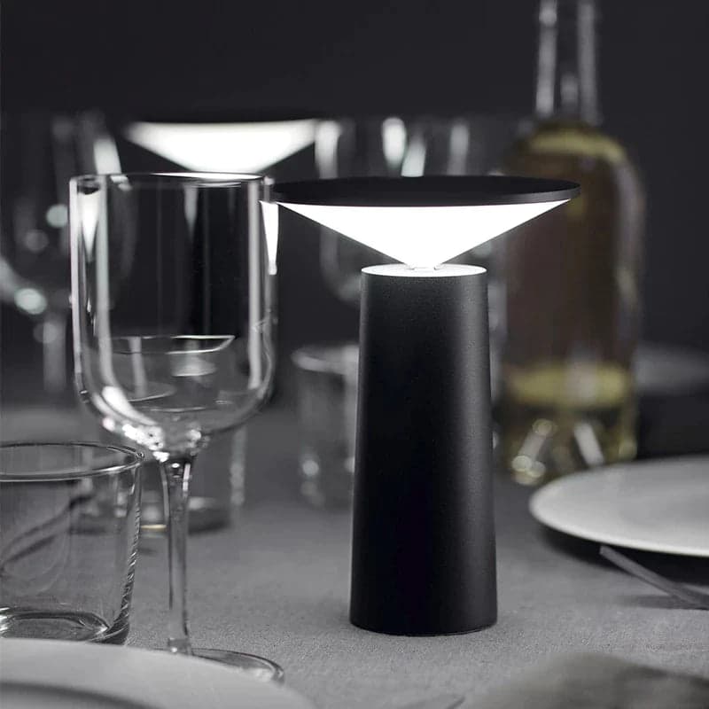 Lampa LED Przenośna z Regulacją Jasności | Minimalistyczna, Obrotowa Głowa 360°