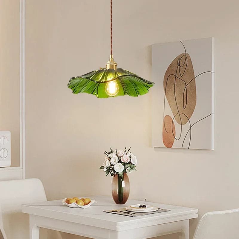 Lampa Wisząca Retro | Szkło W Kwiaty 1.5kg - Idealna Do Salonu, Stylowe Oświetlenie