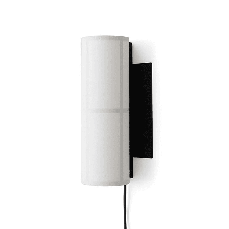 Materiałowo Drewniana Lampa Ścienna