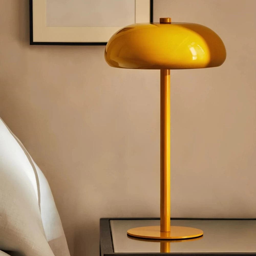 Lampa Stołowa Retro z Bezprzewodowym Ładowaniem | Minimalistyczny Design, Dotykowa Kontrola