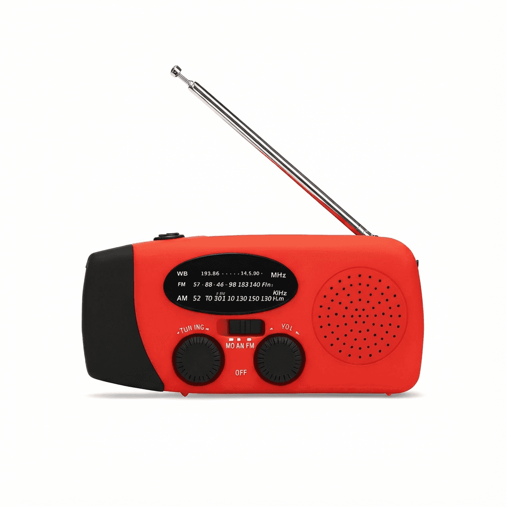 Radio Survivalowe Miro | Kompaktowe i Zasilane Korbkowo 0.5kg