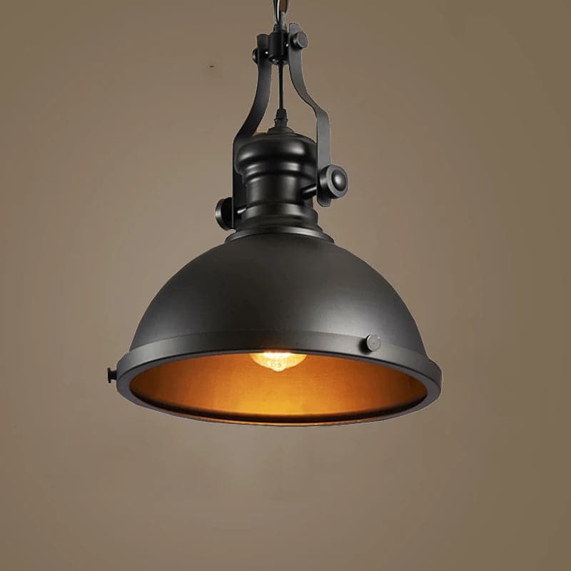 Czarna Lampa Wisząca | Styl Retro | 0,31 kg | Lampa do Salonu