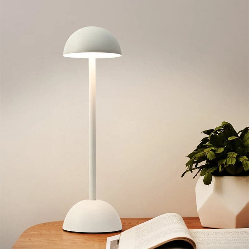 Lampa Stołowa Bezprzewodowa w Stylu Nordyckim | Minimalistyczny Design, Ładowana przez USB-C
