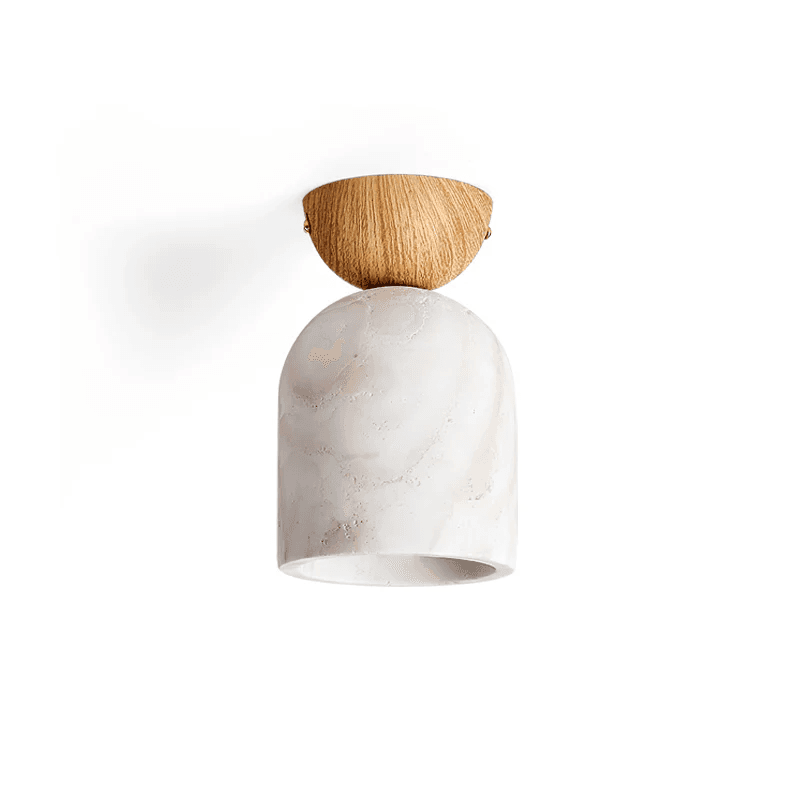 Lampa sufitowa Noncu z trawertynu