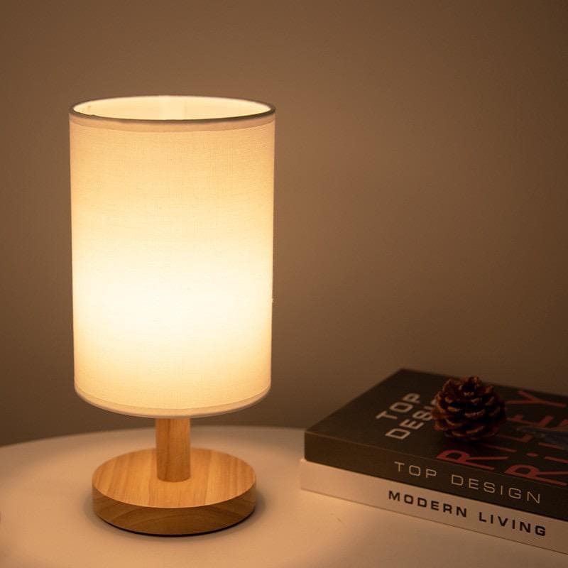 Lampa Organiczna z Drewna | Dimmable, Minimalistyczny Design, Zdalne Sterowanie