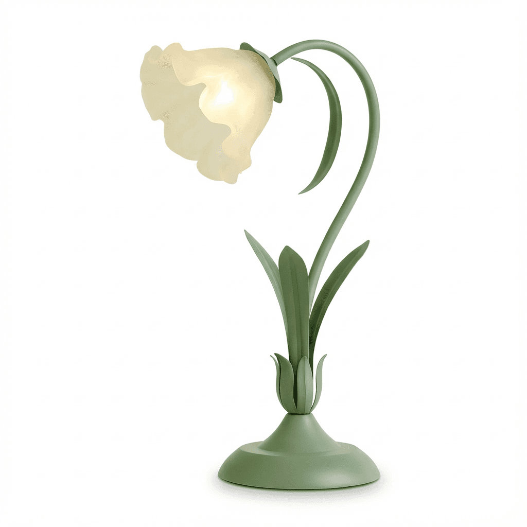 Lampa Stołowa Fleuris | Kwiatowy Klosz 1.5kg