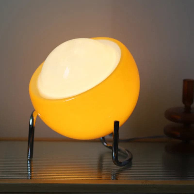 Lampa Stołowa Bauhaus | Szklana Klosz 1,5 kg - Nowoczesny Design do Salonu