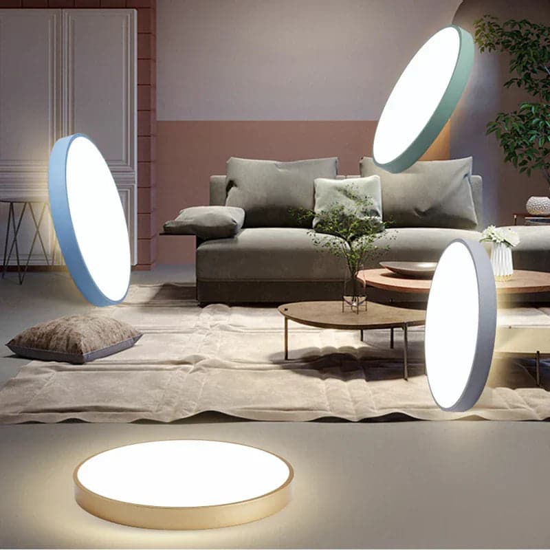 Lampa Sufitowa LED Kolorowa – Nowoczesne Oświetlenie do Salonu