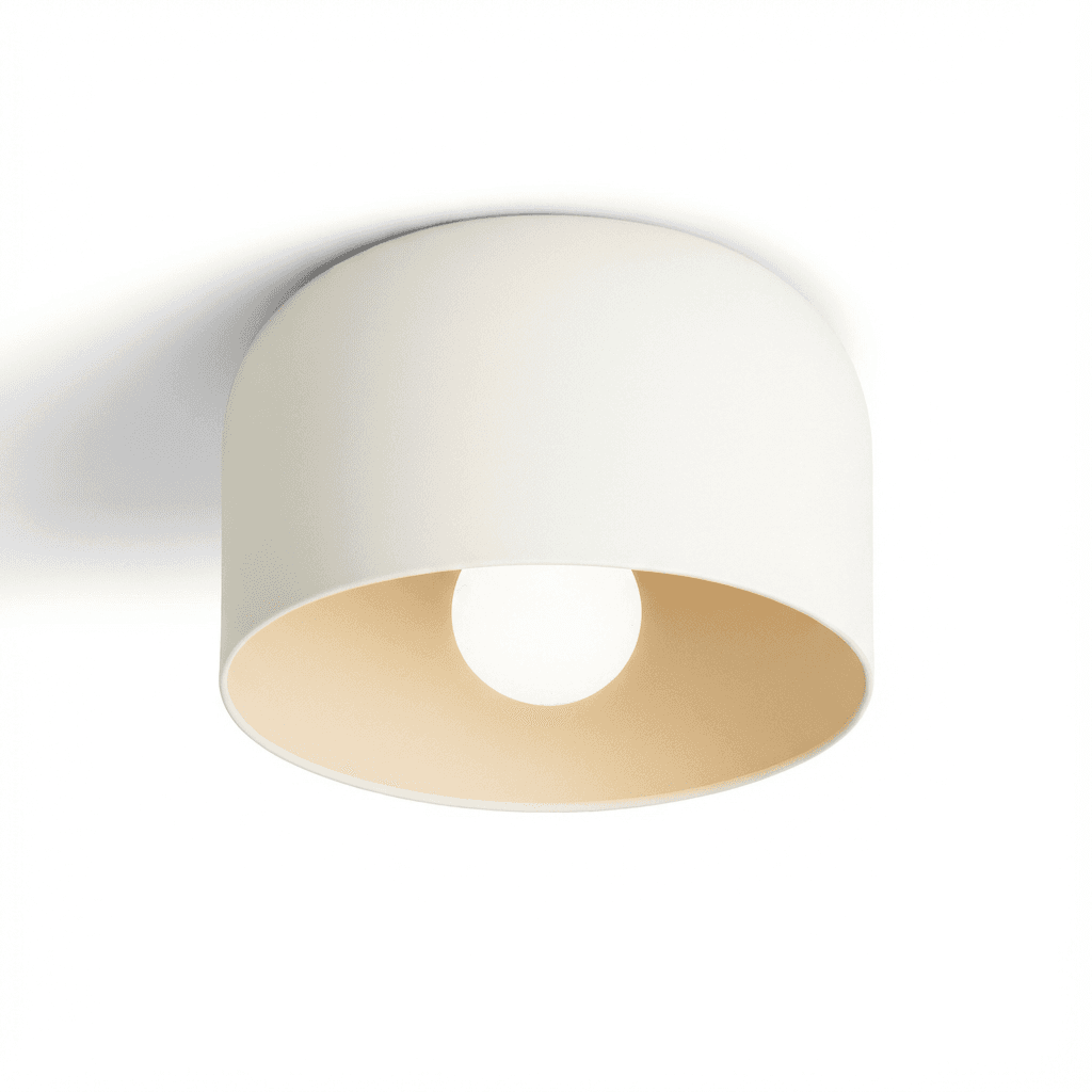 Lampa Sufitowa Natynkowa | Żelazna Konstrukcja 1.5kg | Czarna Elegancja do Salonu
