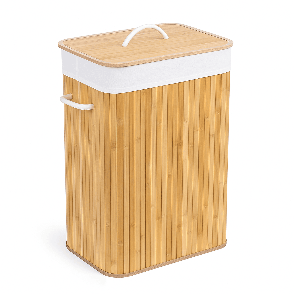 Kosz na Pranie z Bambusa | Lekka Konstrukcja 2kg