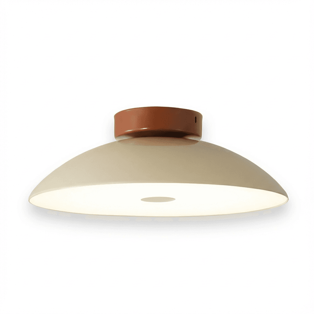 RetroIron | Lampa Sufitowa LED | Niski Profil 8cm | Żelazna Konstrukcja 1.5kg